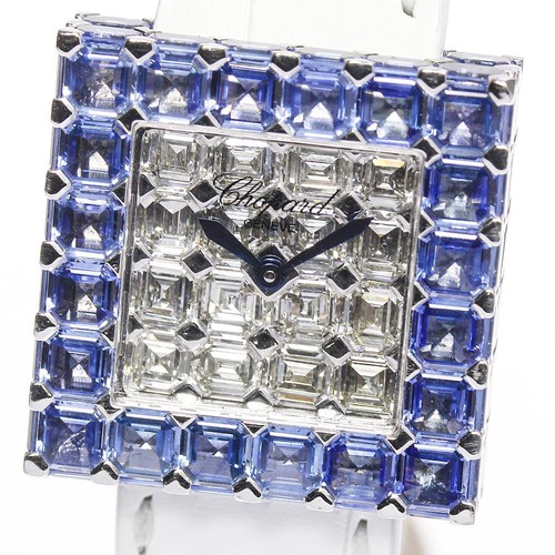 Chopard by.DE GRISOGONO Ice Cube K18WG Full diamond Quartz Ladies Watch_662650 - Picture 1 of 8