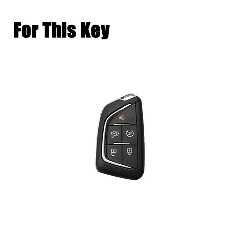 Genuine Leather Car Key Fob Case Cover For Cadillac Escalade CT5 ESV CT6 XTS XT4 - Picture 2 of 13