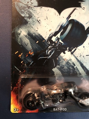 BATMAN THE DARK KNIGHT BAT-POD - UNGEÖFFNET AUF KARTE - HOT WHEELS 2014 - Bild 5 von 10