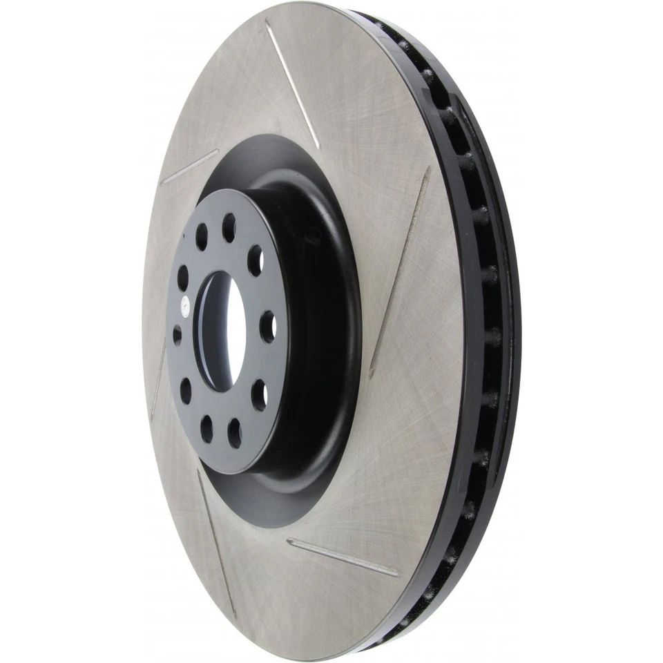 StopTech For Volkswagen R32 2008 Brake Rotor Slotted - Front Driver Side - Изображение 2 из 4