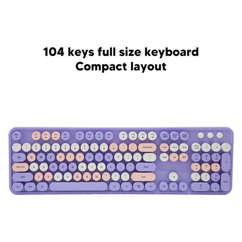 Combinaison clavier et souris sans fil 2 4G clavier machine à écrire en - Photo 15/23