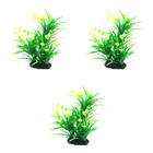 Set of 3 Aquarium Kunstpflanz Aquarien Pflanzen Simulationsanlage