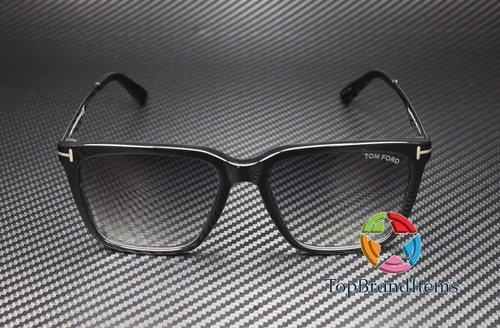 TOM FORD Garrett FT0862 01B Shiny Black Grad Smoke Plastic 54 m Men's Sunglasses - Picture 2 of 6