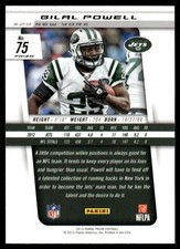 2013 PANINI PRIZM BILAL POWELL 75 MINT RED PRIZM FOOTBALL NEW YORK JETS
