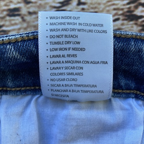 KanCan Womens Blue Estilo High Rise Distressed Skinny Button Fly Jeans S 11/29 - Picture 11 of 11