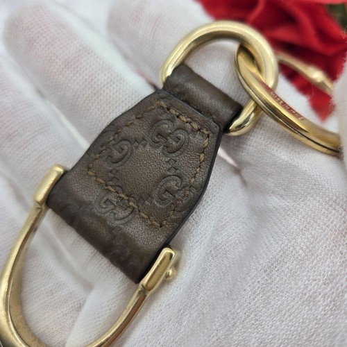 Porte-clés cuir GUCCI Horsebit occasion F/S Japon - Photo 6 sur 8