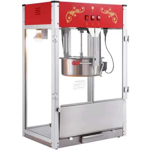 Popcorn Popper Machine Countertop Popcorn Maker 1615W 16 Oz Red - Picture 11 of 12