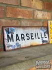 Olympique de Marseille Football Club Sign Rusty Worn Weathered Ultras OM