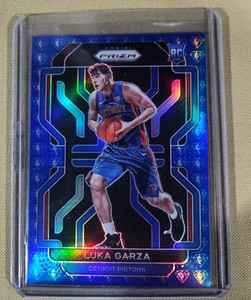 2021-22 NBA Panini Prizm LUKA GARZA 75th Anniversary Blue Diamond ROOKIE RC #303
