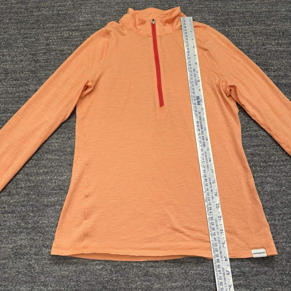 Patagonia 1/4 Zip Pullover Women Small Merino Wool Blend Long Sleeve Base Layer - Image 4 of 4