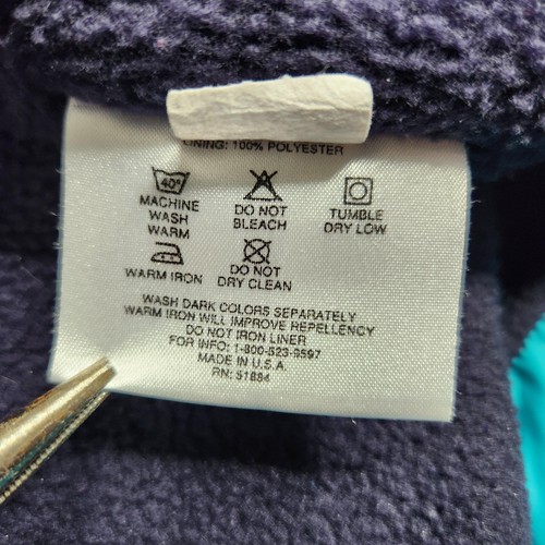 Vintage Patagonia Jacket Mens Large Teal Shelled Synchilla Made USA 90s Ski - Picture 13 of 22