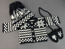 American Girl Kirsten Winter Woolens Set Sweater~Hat~Mittens Pleasant Company 89