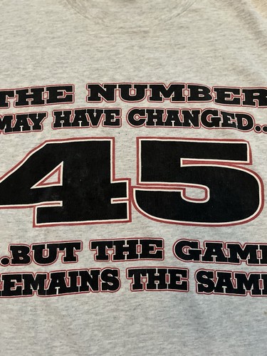 Vintage Starter Michael Jordan Shirt 45 Large USA 90s Game Remains The Same MLB - Picture 7 of 13