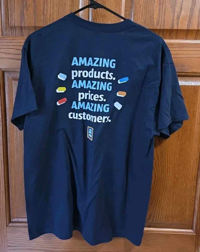 Aldi Supermarket Grocery Store Employee T-Shirt 'Be Amazing Every Day' Gildan L - Image 3 of 3