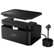 Power Strips with Cable Management Box,Surge Protector with 8 Outlets 3 USB P...