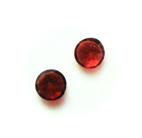 BELLISSIMO LOTTO 2 PEZZI GRANATO MOZAMBICO TAGLIO ROTONDO 4 mm - Foto 2 di 2