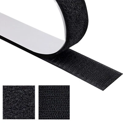 KLEBASTO Velcro Tape Self Adhesive Extra Strong Set Hook Tape + Velcro Tape