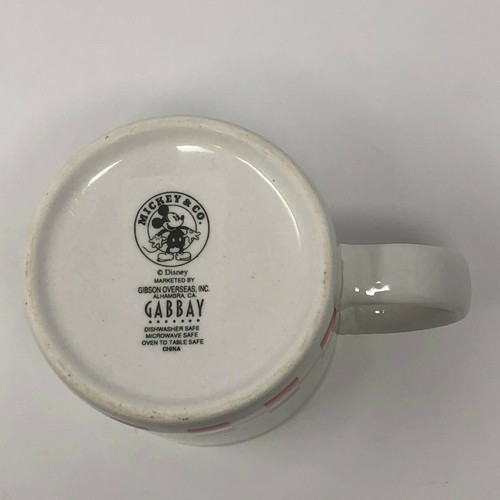 Mickey & Co Donald Duck Gabbay Coffee Cup Mug Collectable Red Check - Picture 4 of 4