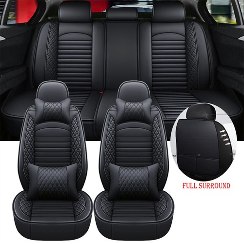 Fit Toyota Tacoma Seat Covers 2012-2025 Front/ Rear/ Full Set Leather USA - Foto 10 di 26