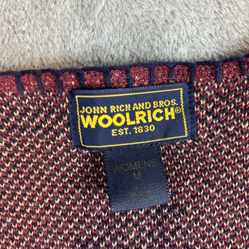 Woolrich Damenweste Medium durchgehender Reißverschluss Regen/Baumwollmischung Elchhütte Bäume - Bild 4 von 8