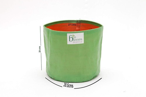 Plastic Grow Bag, Green And Orange 12 X 12 Inch, Pack Of 10 BEST DURABLE QUALITY - Picture 3 of 6
