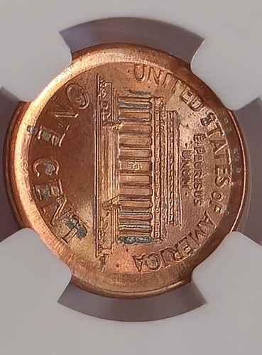 1998 MS64RB NGC Multistruck Large Broadstruck Lincoln Cent Mint Error 2 Profiles - Picture 10 of 14