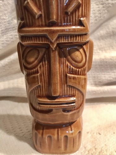 Vintage Tiki Mug HAWAIIAN COTTAGE Otagiri Co Import Japan Stamp 7.5”x2.5” - Picture 2 of 7