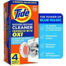 Washing Machine Cleaner with Deodorizer and Washing Machine Residue Remover