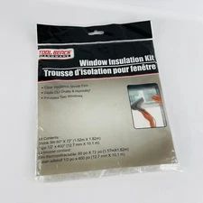 Tool Bench Hardware Window Insulation Kit Clear Shrink Film, For 2 Windows