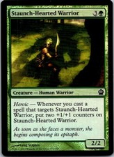 Magic the Gathering Staunch-Hearted Warrior Theros Foil MTG Free Shipping!