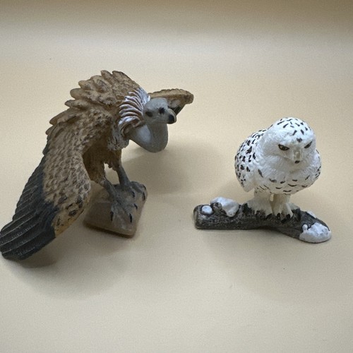 Schleich Gänsegeier & Schneeeule Tierreich Greifvögel Rentner Figur - Bild 1 von 3