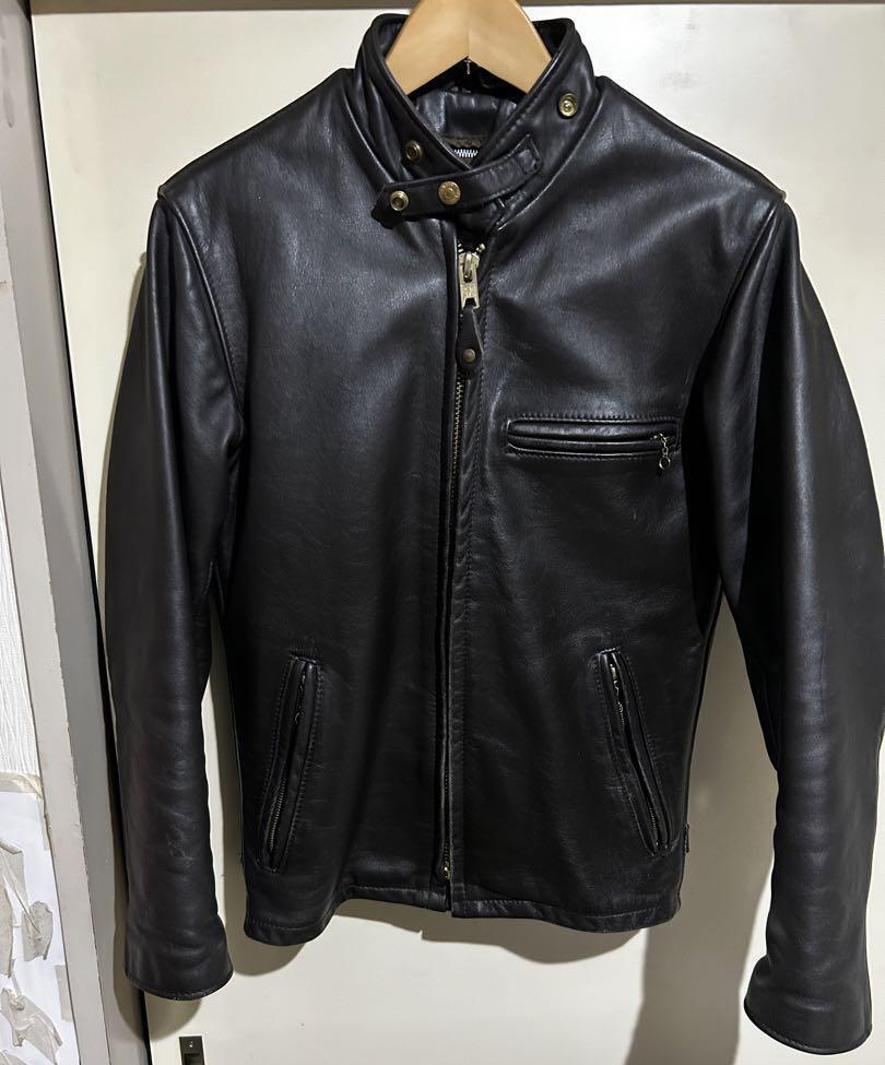 Schott 641 Single Riders Jacket Genuine Leather Men Size 34