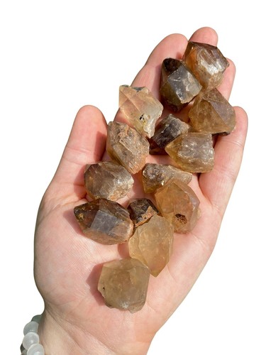 Roher Kundalini Citrin (natürlich) Kristall Cluster, natürlicher Citrin aus dem Kongo - Bild 4 von 10