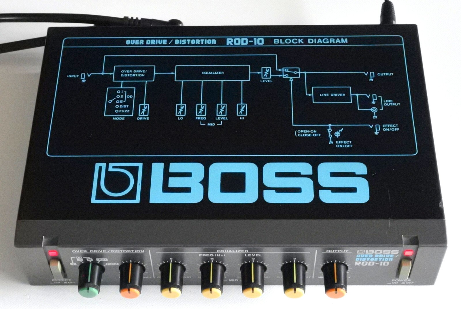 BOSS ROD10 Over Drive Distortion Micro Rack Guitar Effects Unit A10