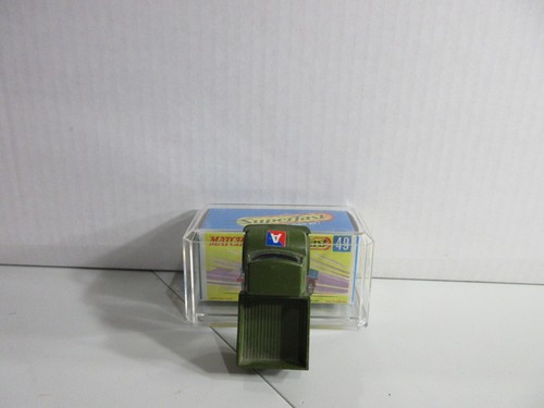 Matchbox Superfast 49 Unimog Military Olive Green A Label G Box - Picture 7 of 18