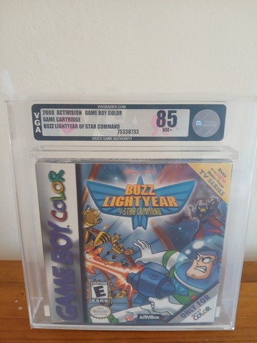Buzz Light year Of Star Command VGA 85 Graded Gameboy Color New NTSC Case Fresh