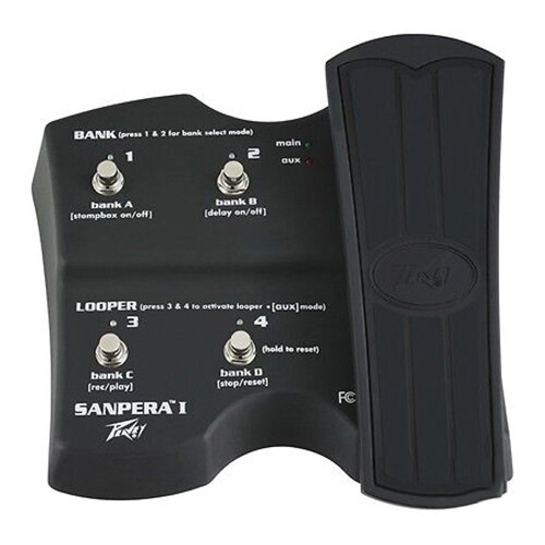 Peavey Sanpera I 4-Button Footswitch Expression Pedal Vypyr Amp Foot Controller - Picture 1 of 1