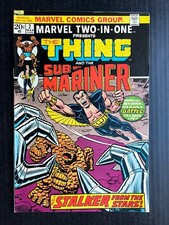 MARVEL TWO-IN-ONE #2 March 1974 THING and Sub Mariner Marvel Value Stamp