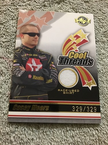 2006 Wheels CASEY MEARS #42 Texaco Cool Threads Race Used Shirt #/329 - Picture 2 of 5