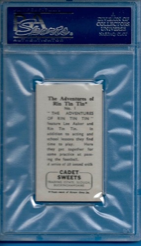 1960 Cadet Sweets #1 Adventures of Rin Tin Tin Psa 9 (Pop 2 - 1 Higher) - Picture 2 of 2