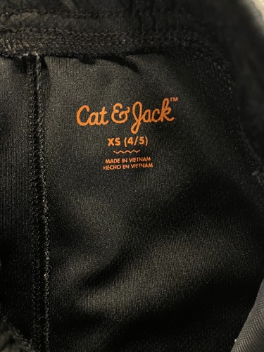 Cat & Jack XS Black Athletic Pants With Elastic Waist And Draw Strings - Picture 3 of 8