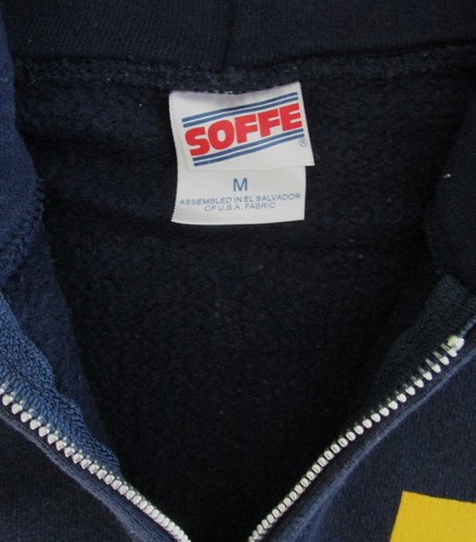 Navy Children's Unisex Full Zip Hoodie Sweatshirt Size Medium - Picture 2 of 5