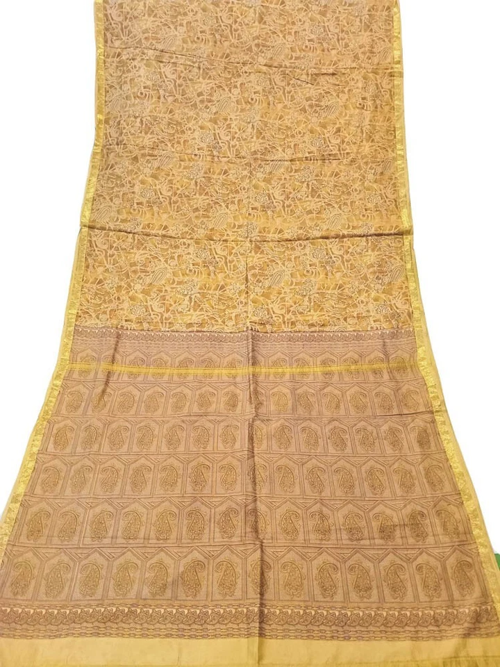 100% Pure Silk Sari Vintage Recycled Saree Silk Printed Fabric Material PSS17272 Foto 4 de 4