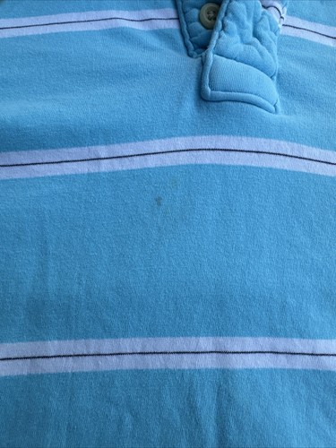 2 Adult XS Blue Strip Green Strip & Gray Hollister  Short Sleeve Polo - Picture 4 of 10