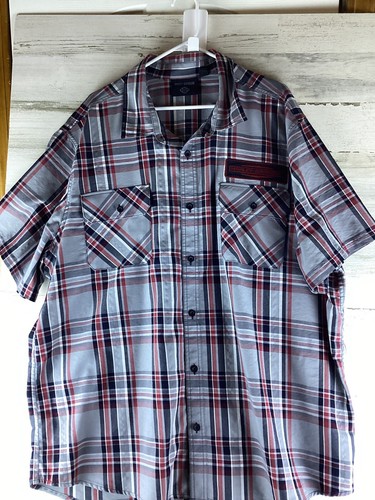 Camisa a Cuadros Harley Davidson Para Hombre Motocicleta Montar Vestir Abotonada 3XL - Imagen 2 de 8