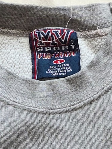 VINTAGE CAPE MAY MV SPORT PRO-WEAVE GRAY SWEATSHIRT SIZE SMALL - Picture 5 of 6
