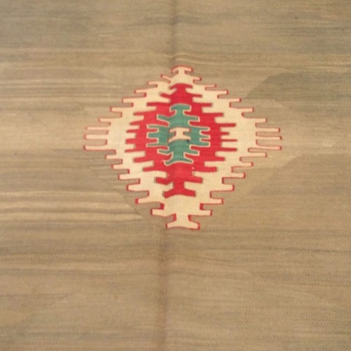 Vintage Hand-Woven Flatweave Turkish Kilim Wool One-Of-A-Kind Rug (Size 5.8 X 8. - Bild 5 von 7