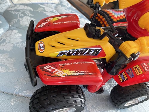 EZTEC Professional Street FX Racing Team Fighter r/c ATV 4x4 w/Rider No Remote - Picture 4 of 10