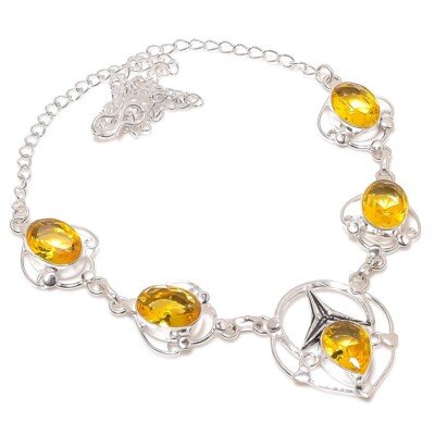 Collier Pendentif Morganite En Argent 925 – Fait Main, Pierre Créée Rose Pêche, 45 Cm