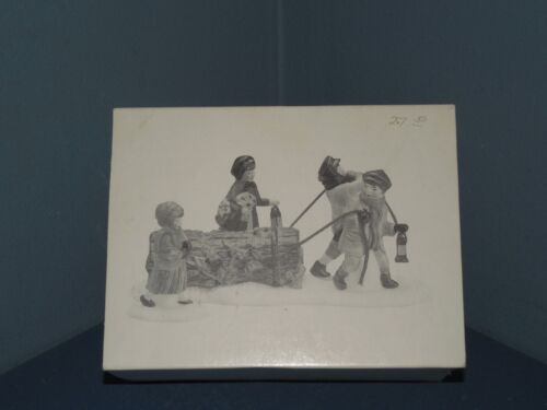 Dept 56 Village Accessory "Bringing Home the Yule Log" Retired #55581 - Picture 3 of 4